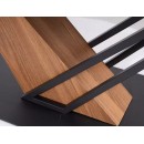 Стол обеденный SIGNAL GENESIS белый/дуб 180-240/90